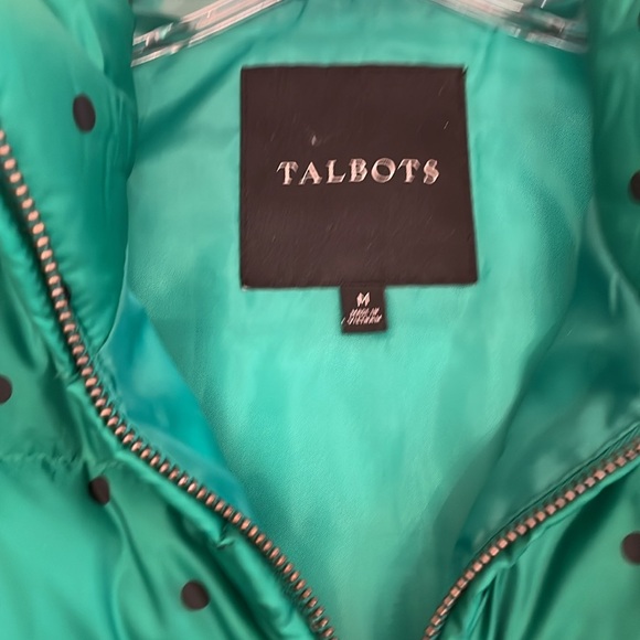 Talbot green/ black polka dot vest, size M - Picture 2 of 4